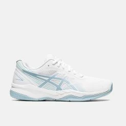 Asics Women's Gel-Game 8 Tennis Shoe, White/Smoke Blue