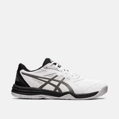 Asics Men's Upcourt 5 Volleyball Shoe, White/Gunmetal