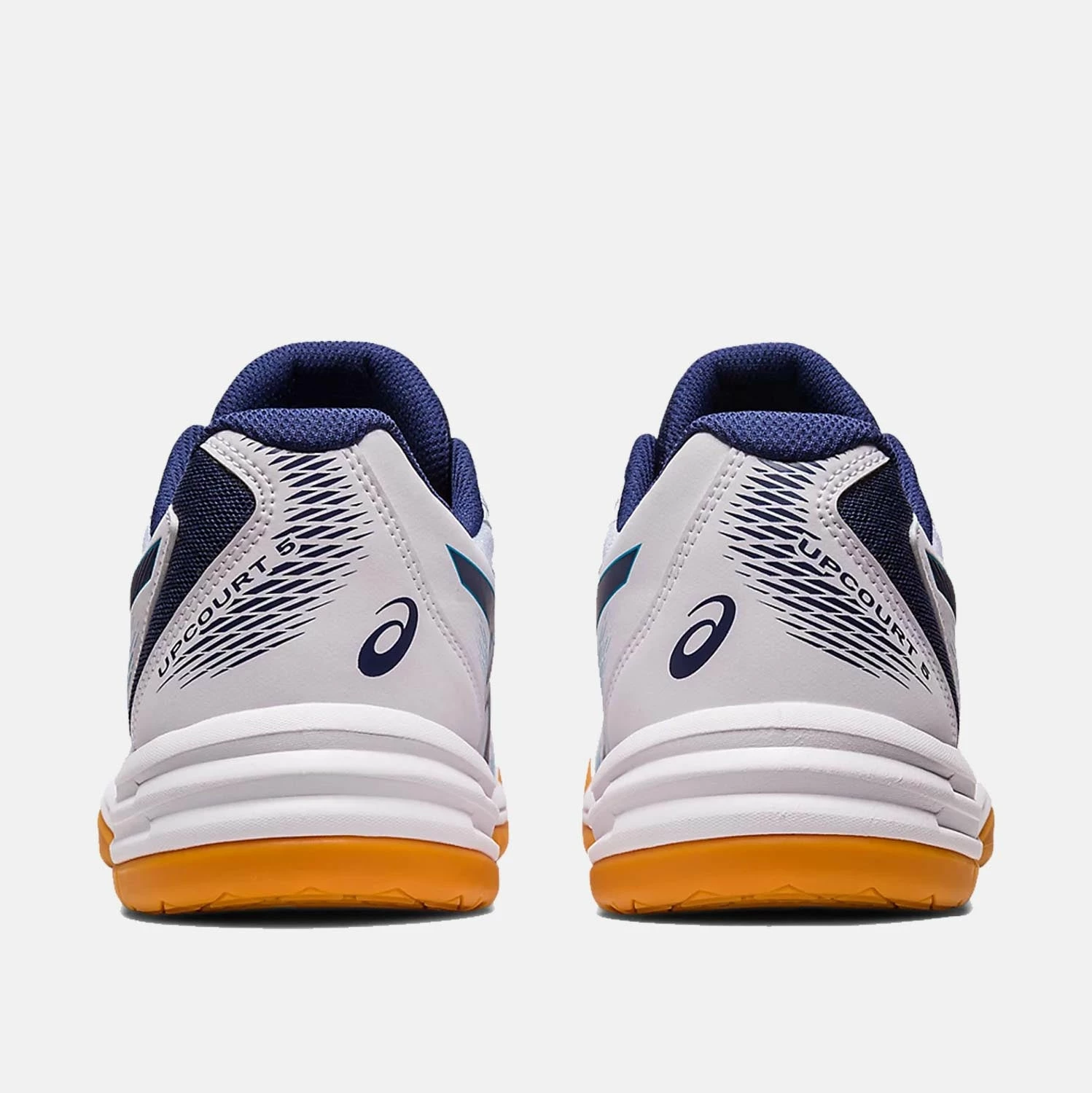 Asics Men's Upcourt 5 Volleyball Shoe, White/Indigo Blue 3 Asics Men's Upcourt 5 Volleyball Shoe, White/Indigo Blue - Image 3