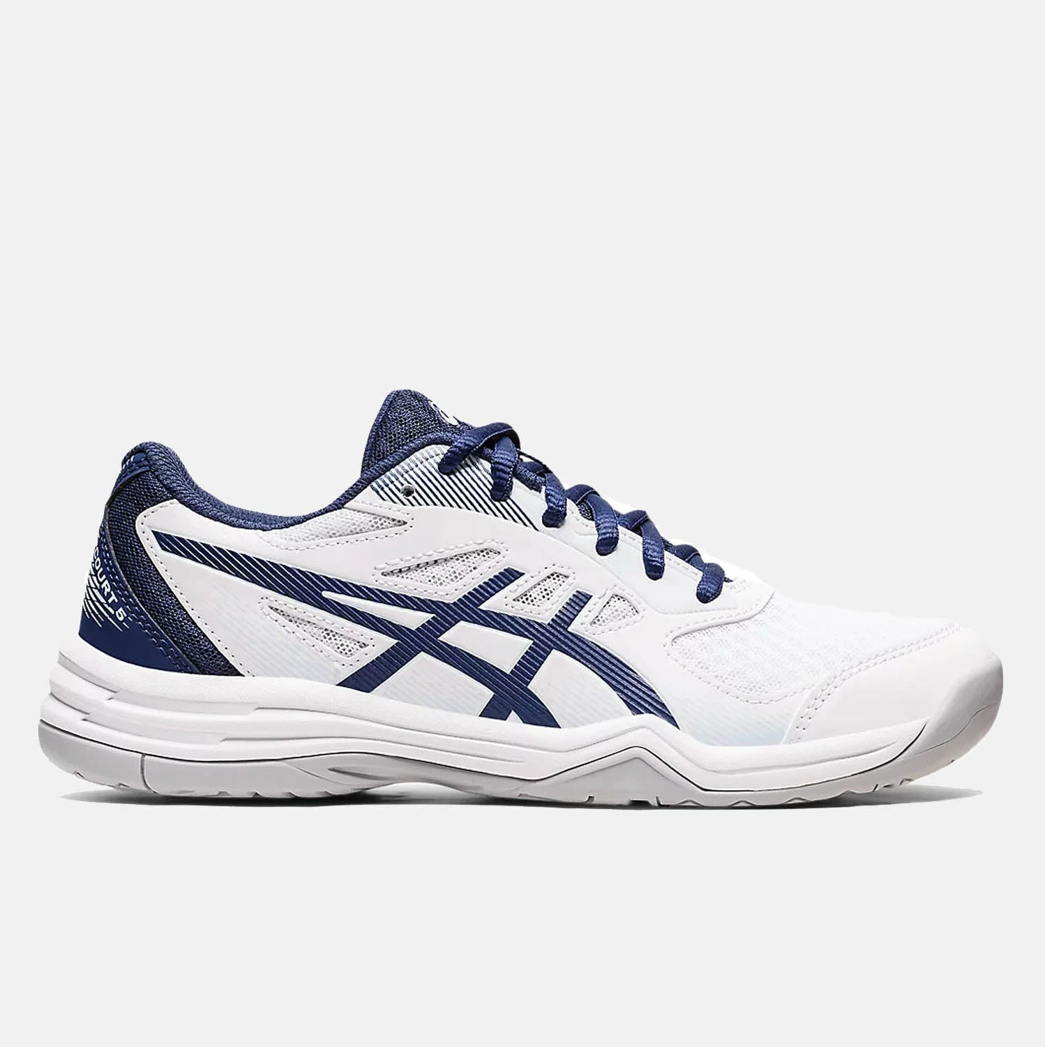 Asics Women's Upcourt 5, White/Deep Ocean 1 Asics Women's Upcourt 5, White/Deep Ocean