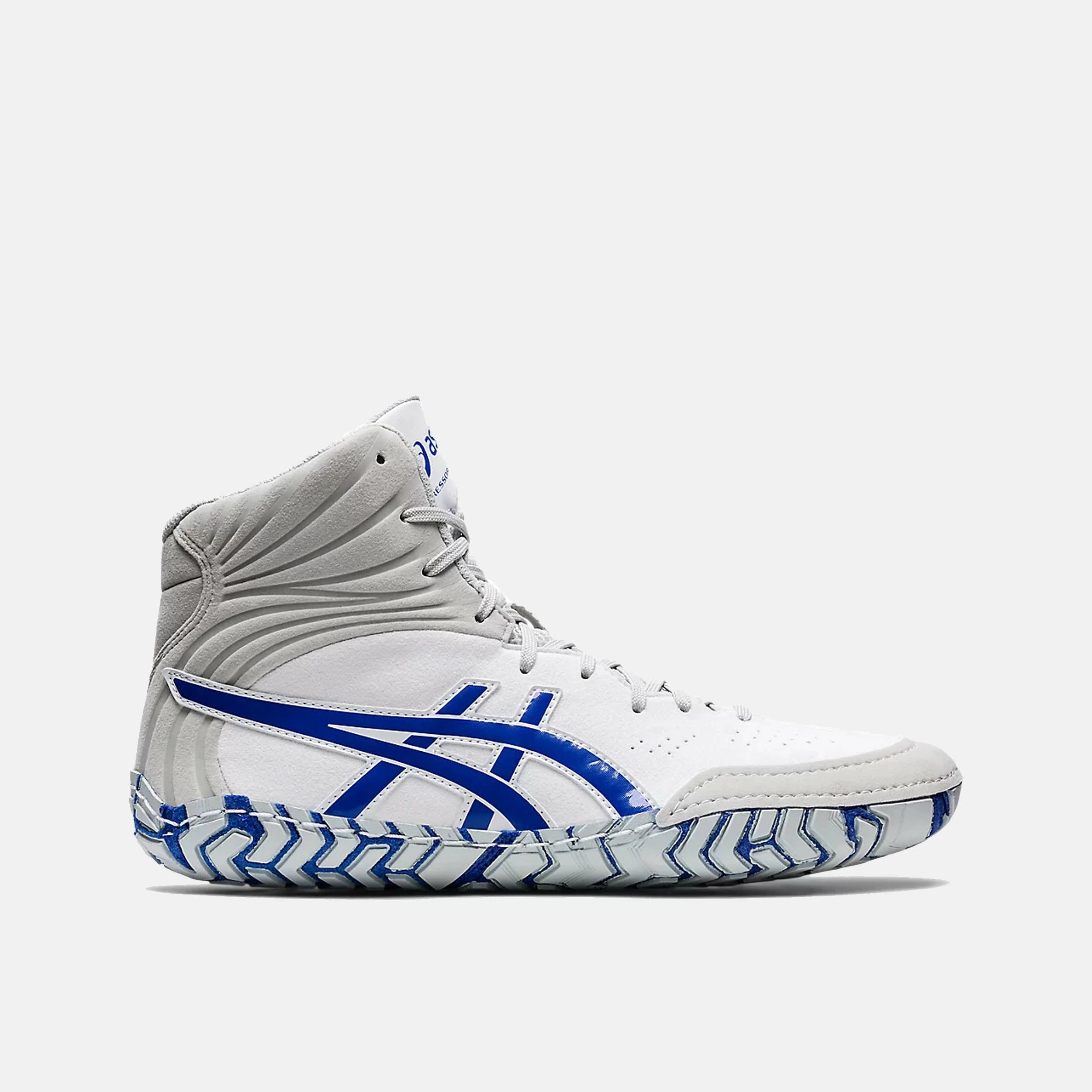 Asics Men's Aggressor 5 Wrestling Shoes, White/Lapis Lazuli 1 Asics Men's Aggressor 5 Wrestling Shoes, White/Lapis Lazuli