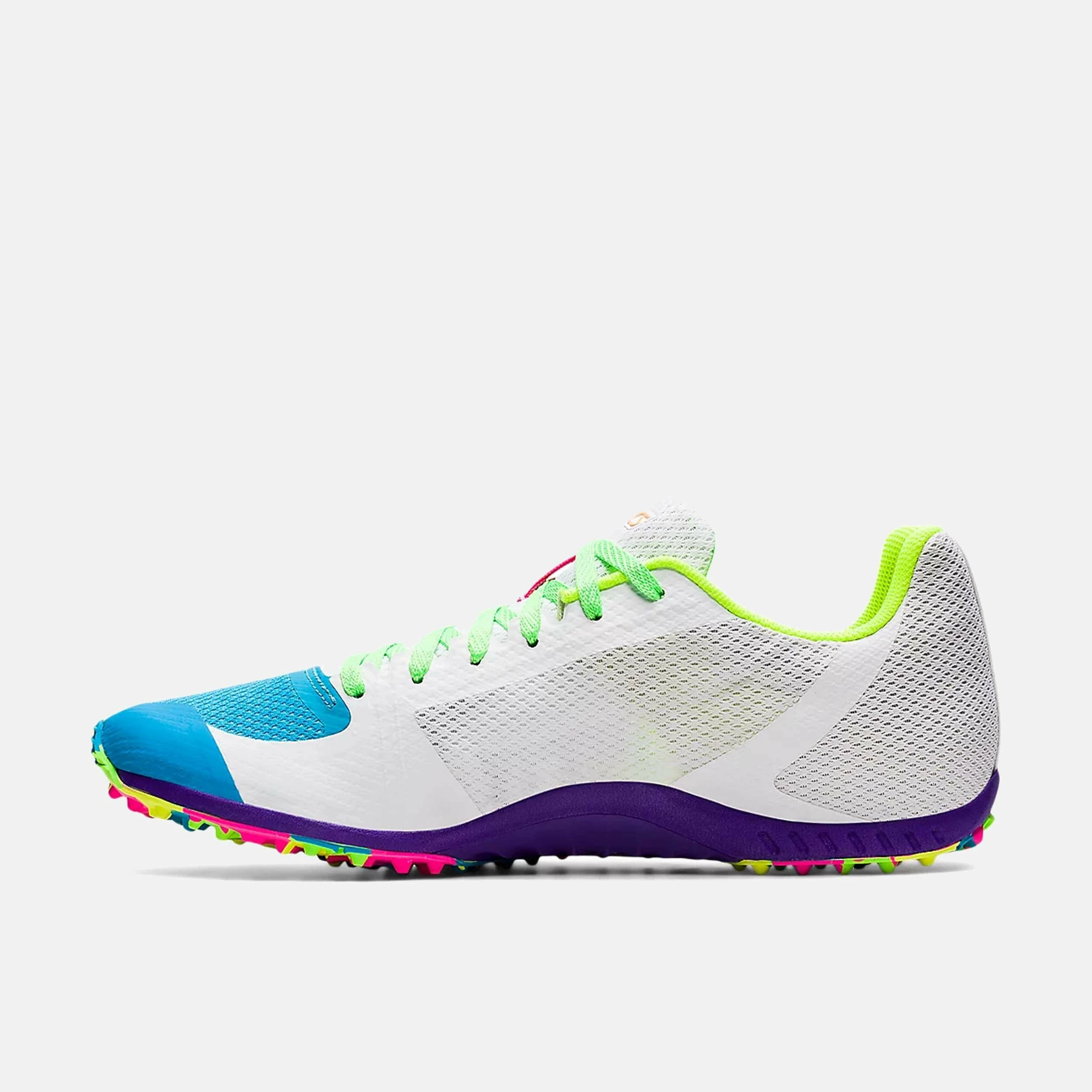 Asics Men's Hyper XC 2 Track & Field Shoe, Digital Aqua/Safety Yellow 2 Asics Men's Hyper XC 2 Track & Field Shoe, Digital Aqua/Safety Yellow - Image 2