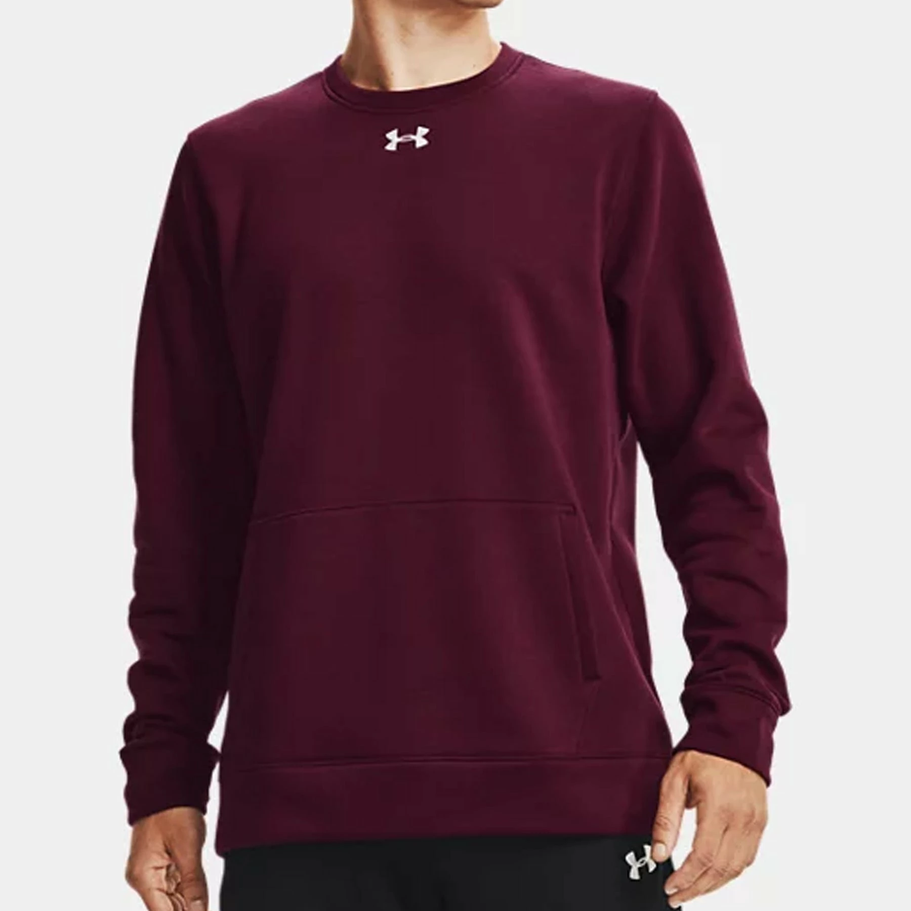 Under Armour Hustle Fleece Crew 4 Under Armour Hustle Fleece Crew - Image 4