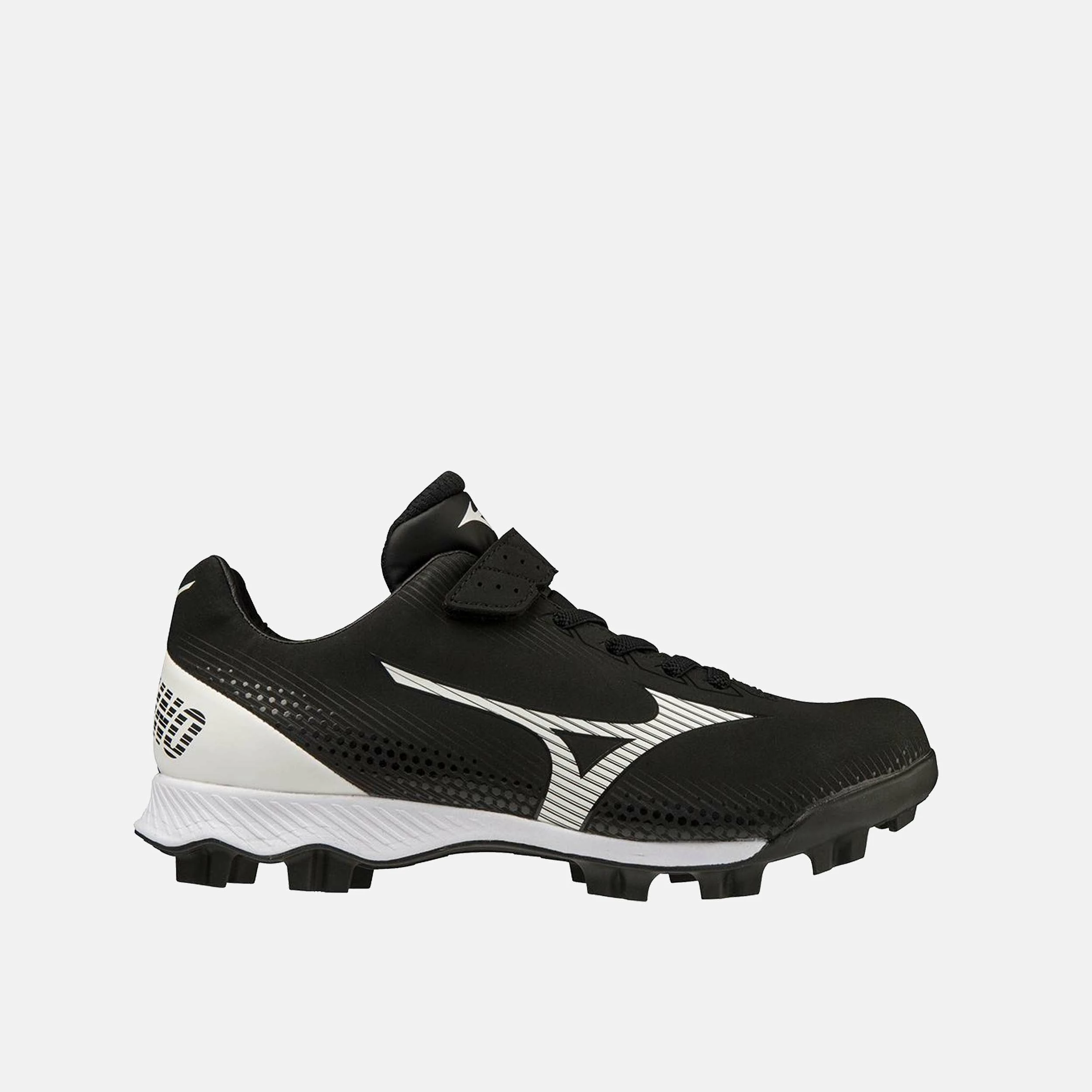 Mizuno Youth Wave Lightrevo TPU Molded Low Baseball Cleat, Black/White 1 Mizuno Youth Wave Lightrevo TPU Molded Low Baseball Cleat, Black/White