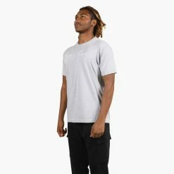 Beyond Blessed Script Short Sleeve T-Shirt 13 Beyond Blessed Script Short Sleeve T-Shirt -Running Shop bb nl3600 sstee script heathergreywhite 3