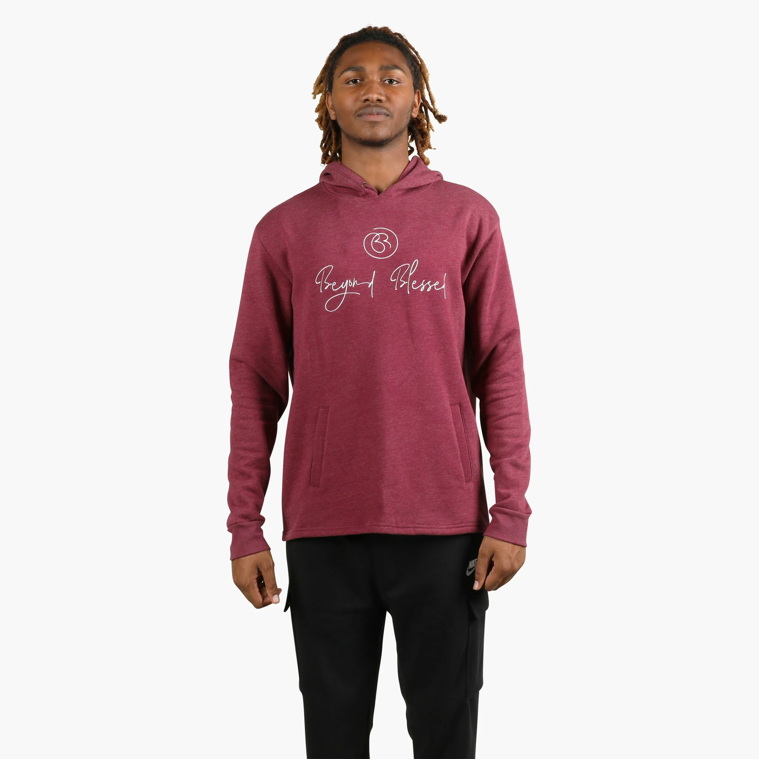 Beyond Blessed Script Logo Hoodie 2 Beyond Blessed Script Logo Hoodie - Image 2
