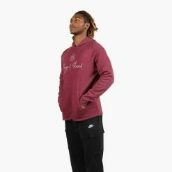 Beyond Blessed Script Logo Hoodie 21 Beyond Blessed Script Logo Hoodie -Running Shop bb nl9300 hoodie scriptbb heathermaroonwhite 3