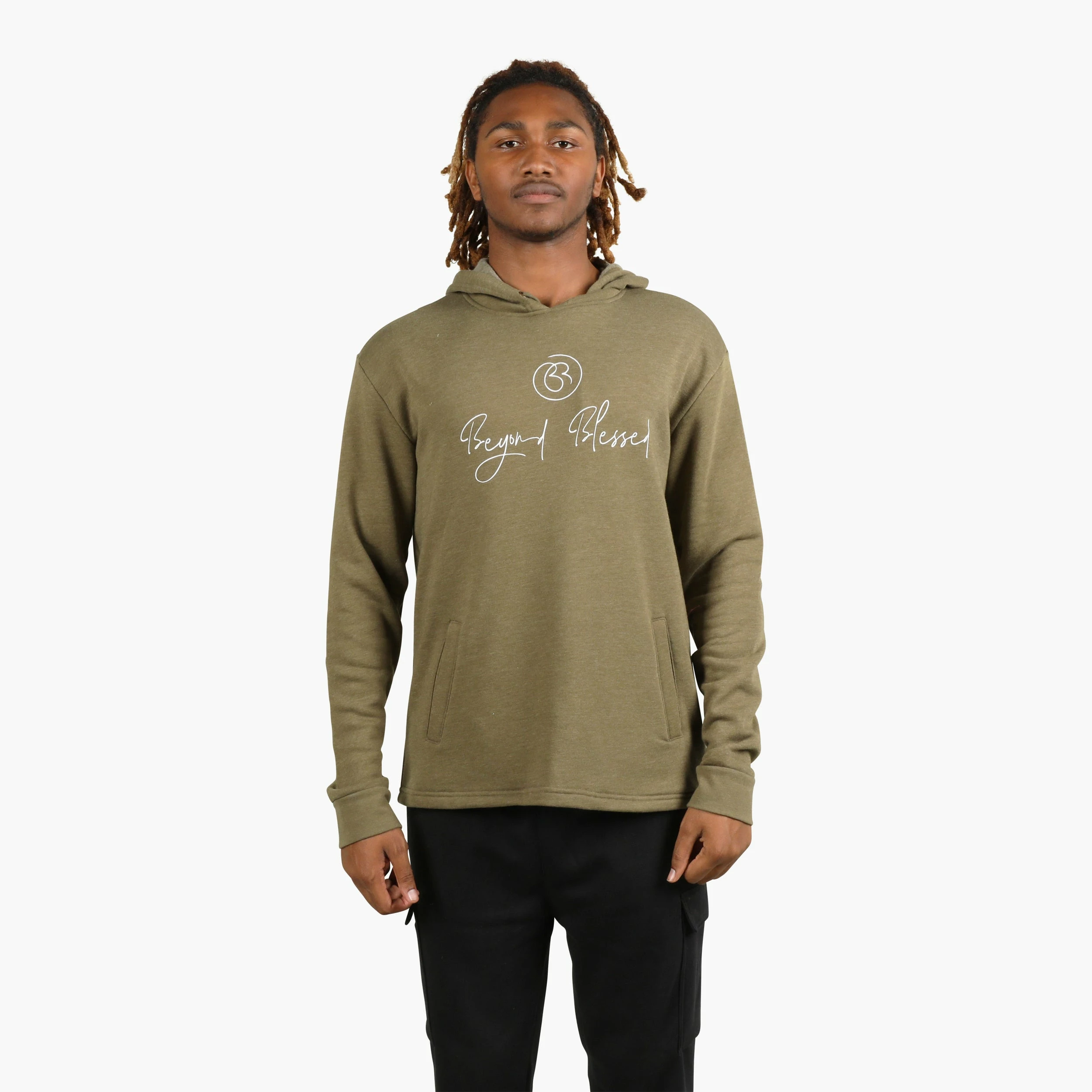 Beyond Blessed Script Logo Hoodie 1 Beyond Blessed Script Logo Hoodie