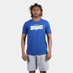 Beyond Blessed Hearts Short Sleeve Tee 14 Beyond Blessed Hearts Short Sleeve Tee -Running Shop bbheartsdm130 royal 1 sv