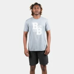 Beyond Blessed BB Short Sleeve Tee 15 Beyond Blessed BB Short Sleeve Tee -Running Shop bblogodm130 grey 1 sv