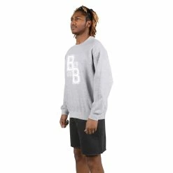 Beyond Blessed BB Logo Crew Sweatshirt 13 Beyond Blessed BB Logo Crew Sweatshirt -Running Shop bblogopc78 grey lg 3