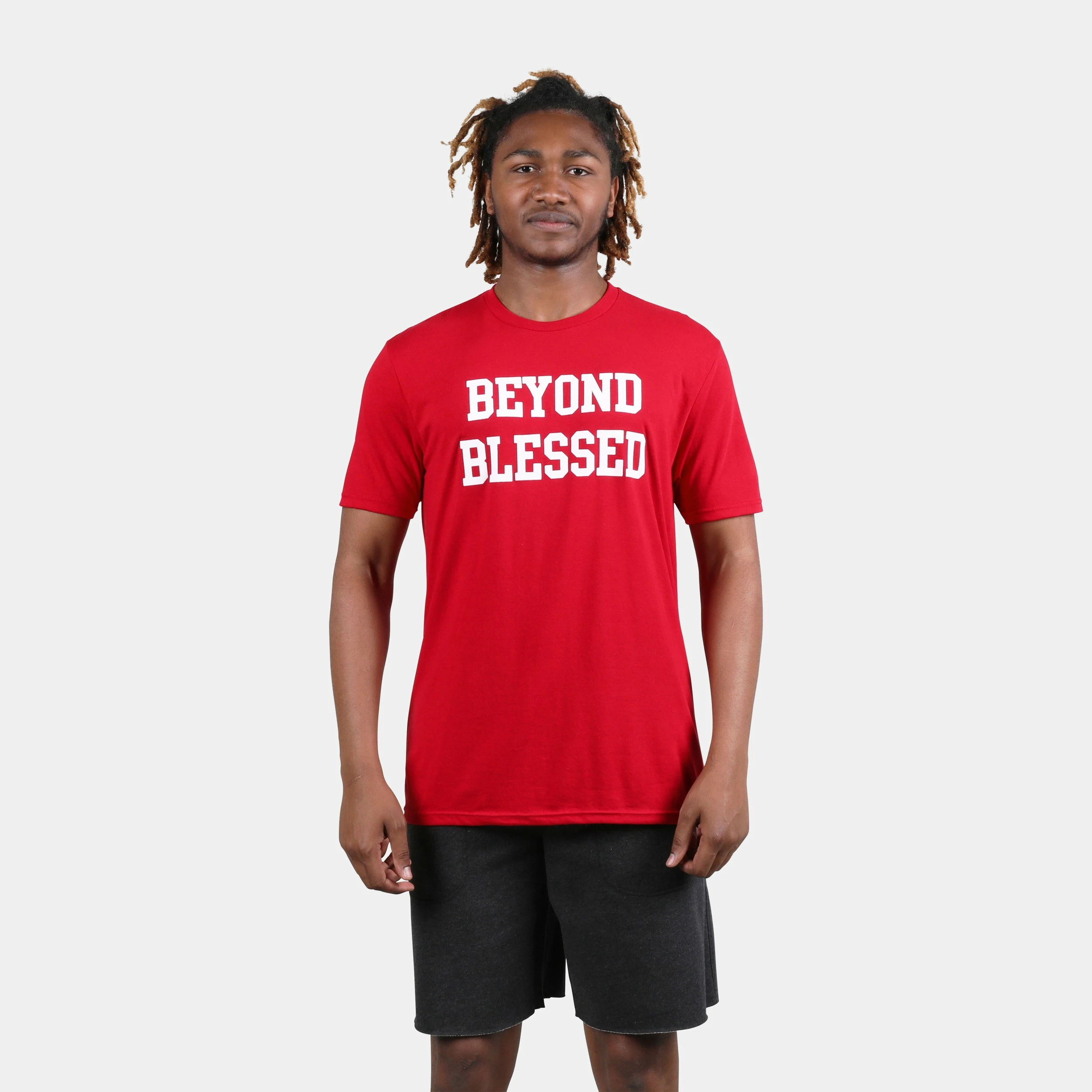 Beyond Blessed Text Short Sleeve Tee 4 Beyond Blessed Text Short Sleeve Tee - Image 4