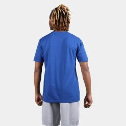 Beyond Blessed Text Short Sleeve Tee 18 Beyond Blessed Text Short Sleeve Tee -Running Shop bbtextdm130 royal 2 sv