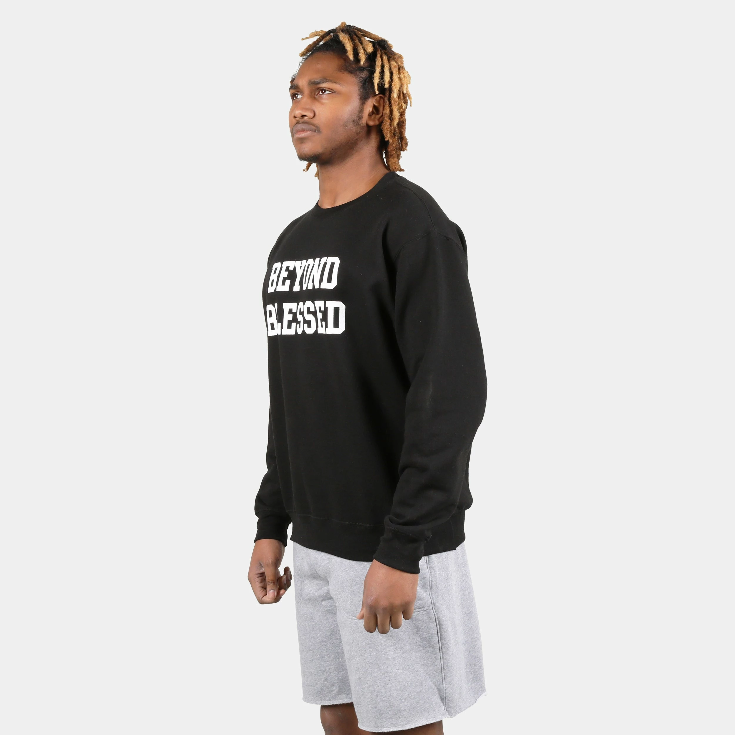 Beyond Blessed Text Crew Sweatshirt 6 Beyond Blessed Text Crew Sweatshirt - Image 6