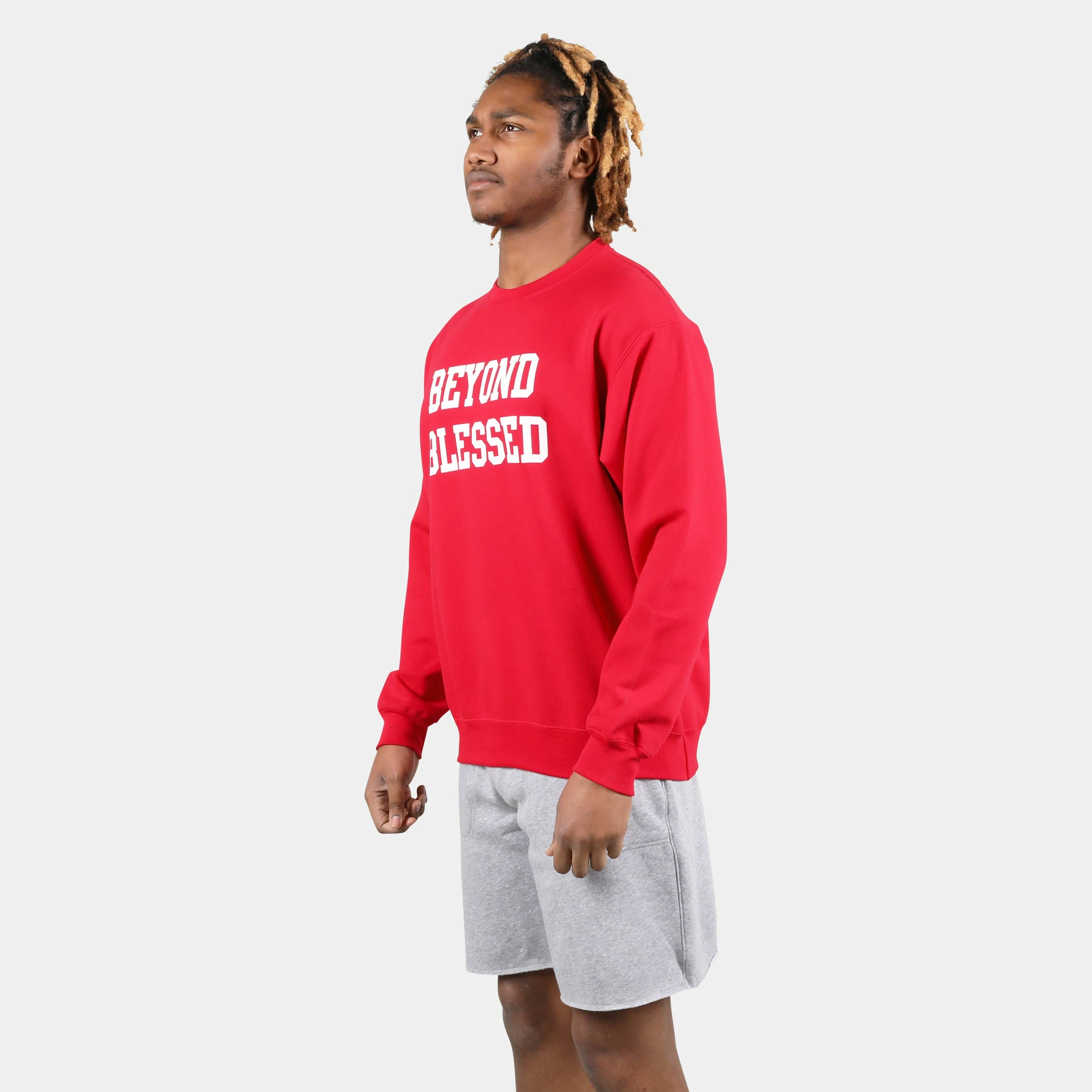 Beyond Blessed Text Crew Sweatshirt 5 Beyond Blessed Text Crew Sweatshirt - Image 5