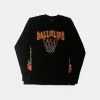 Ball Is Life On Fire Long Sleeve T-Shirt