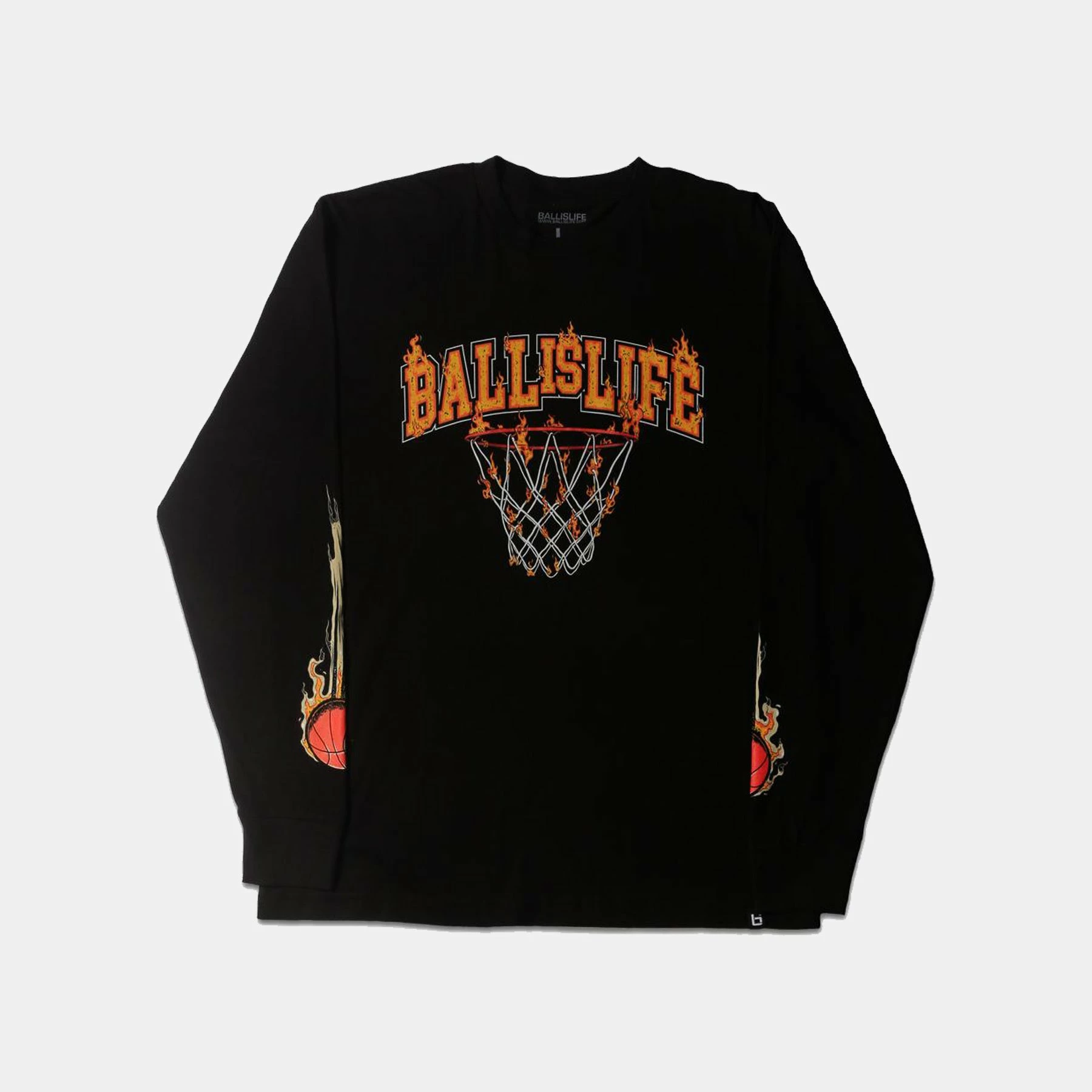 Ball Is Life On Fire Long Sleeve T-Shirt 1 Ball Is Life On Fire Long Sleeve T-Shirt