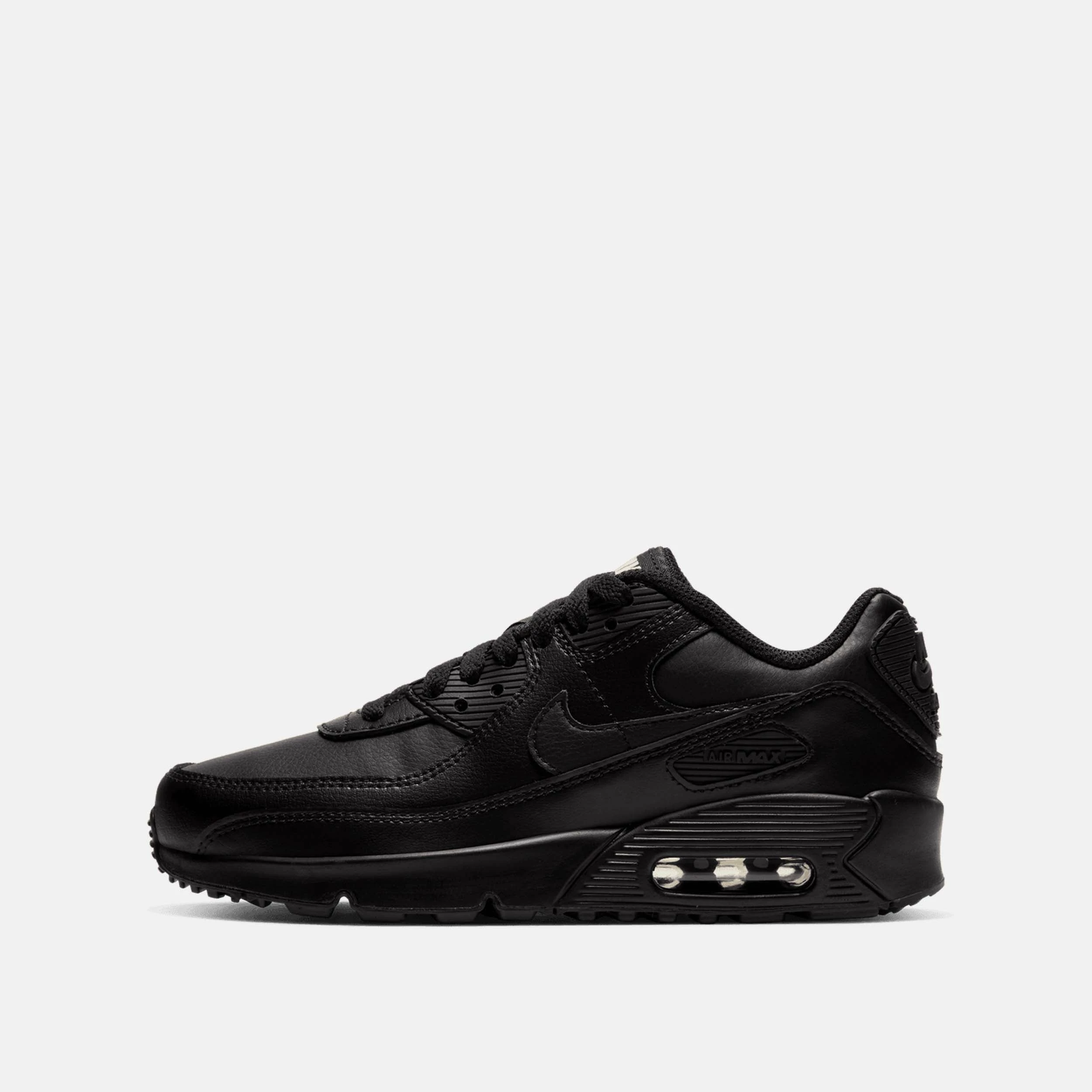 Nike Kids' Air Max 90 LTR Shoes, Black 2 Nike Kids' Air Max 90 LTR Shoes, Black - Image 2