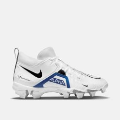 Nike Men's Alpha Menace 3 Shark Football Cleats, White/Royal