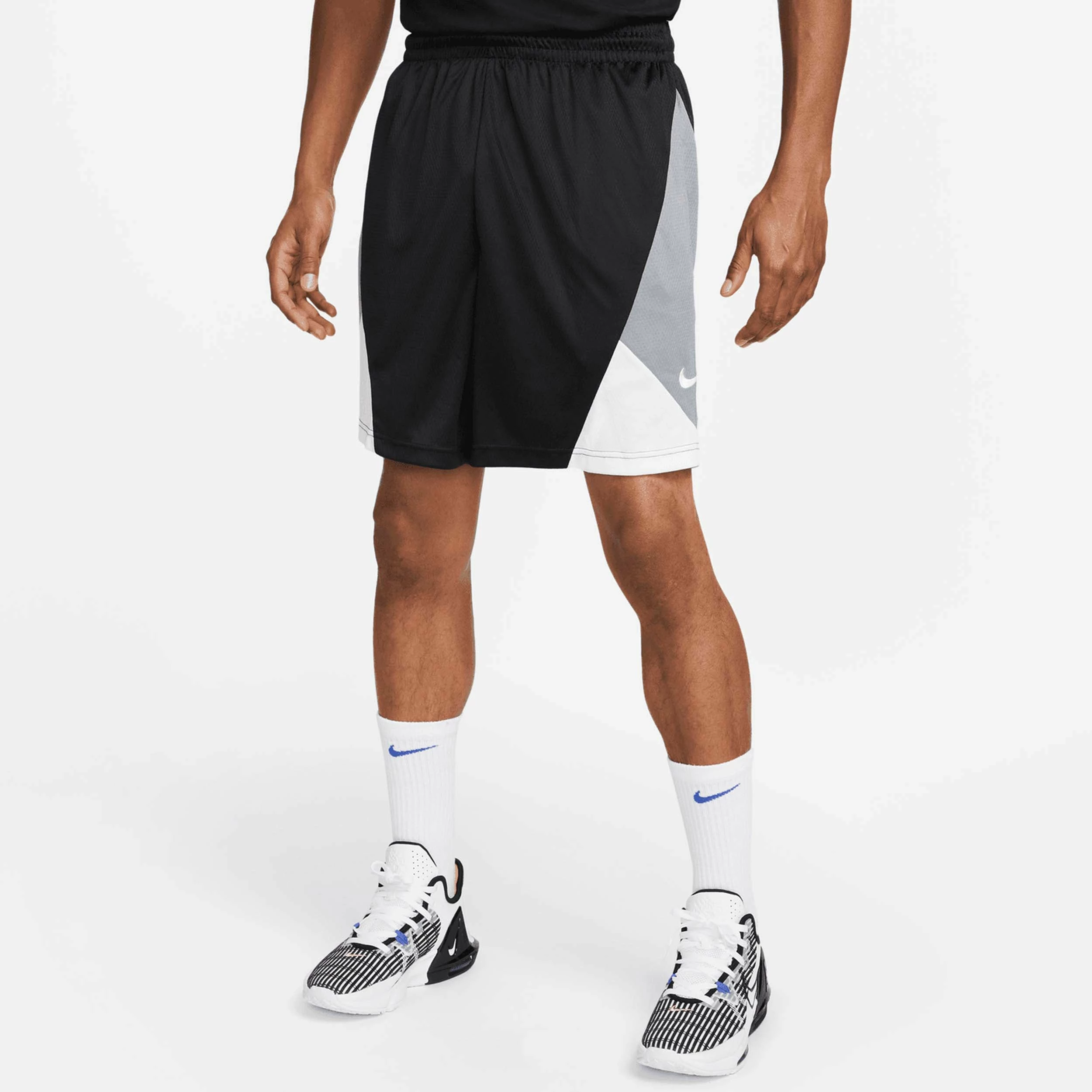 Nike Men's Dri-Fit Rival Basketball Shorts, Black/White 1 Nike Men's Dri-Fit Rival Basketball Shorts, Black/White