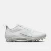 Nike Alpha Huarache 8 Pro Lacrosse Cleats, White/Platinum