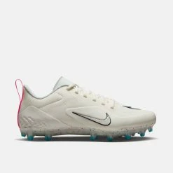 Nike Alpha Huarache 8 Pro Lacrosse Cleats, Sail/White/Hyper Pink