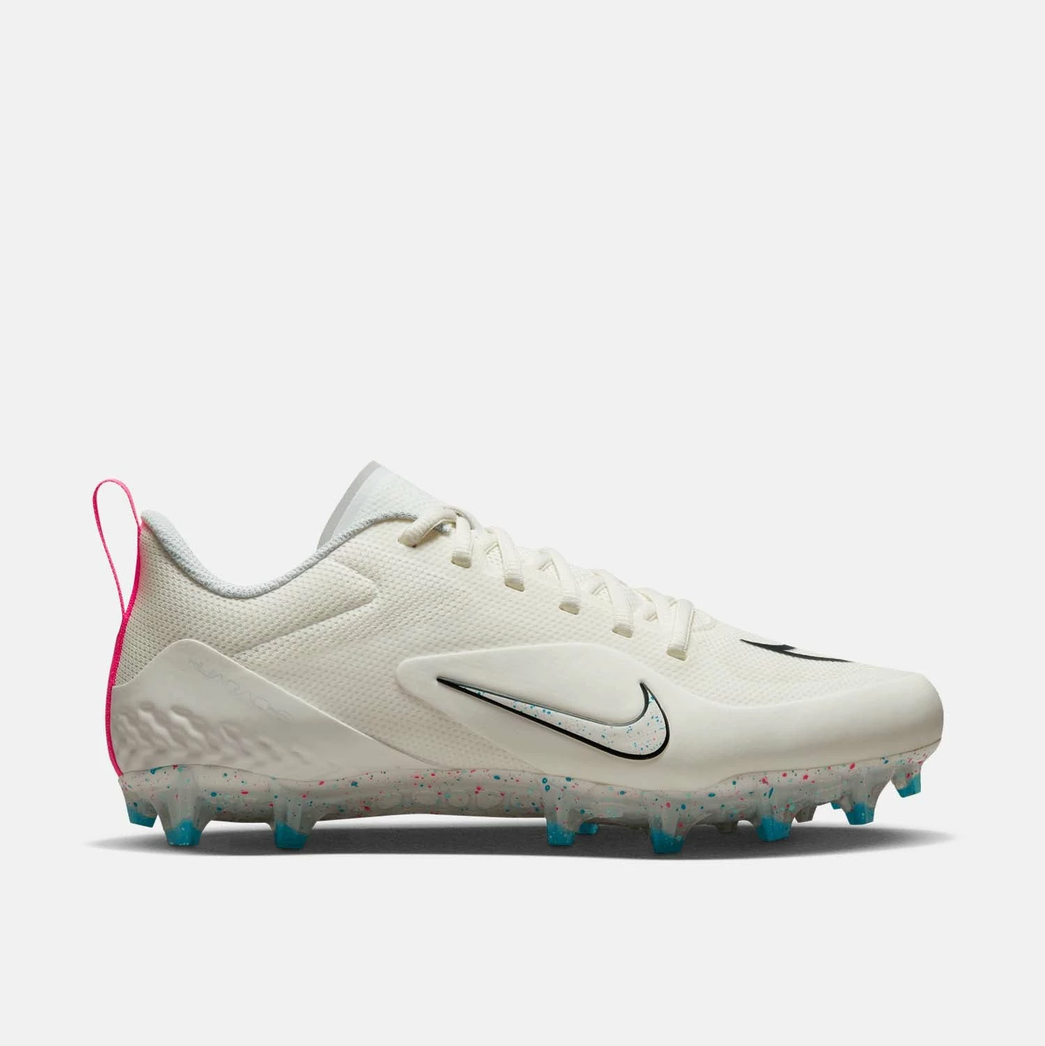 Nike Alpha Huarache 8 Pro Lacrosse Cleats, Sail/White/Hyper Pink 1 Nike Alpha Huarache 8 Pro Lacrosse Cleats, Sail/White/Hyper Pink