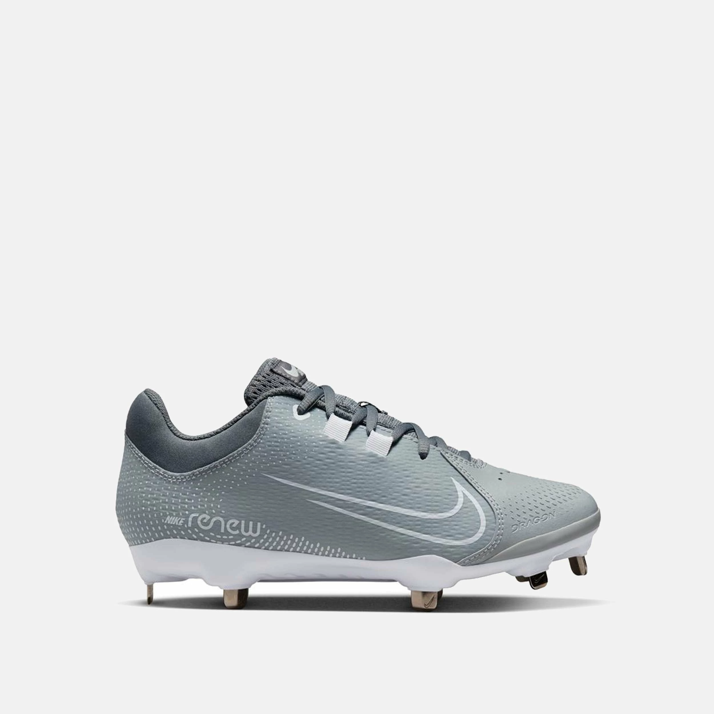 Nike Women's Hyperdiamond 4 Pro Softball Cleats, Wolf Grey/White 1 Nike Women's Hyperdiamond 4 Pro Softball Cleats, Wolf Grey/White