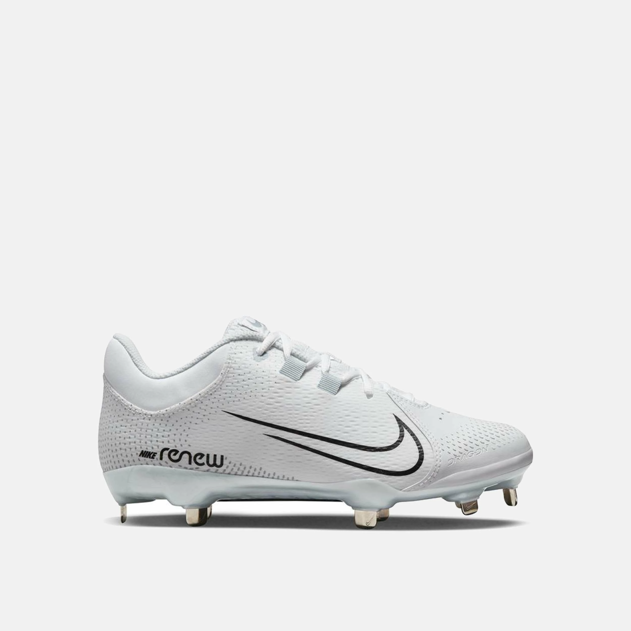 Nike Women's Hyperdiamond 4 Pro Softball Cleats, White/Pure Platinum 1 Nike Women's Hyperdiamond 4 Pro Softball Cleats, White/Pure Platinum