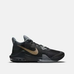 Nike Air Max Impact 3 Basketball Shoe, Black-Metallic Gold