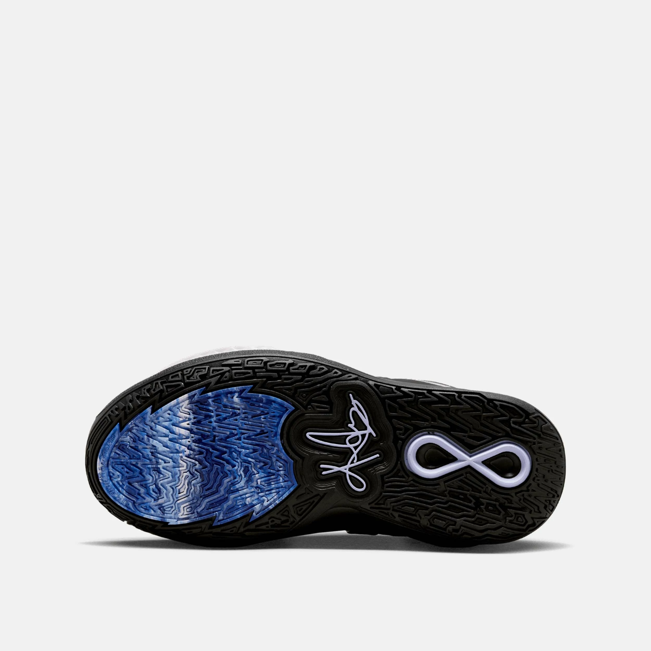 Nike Kids' Kyrie Infinity Basketball Shoes, Black/Silver 2 Nike Kids' Kyrie Infinity Basketball Shoes, Black/Silver - Image 2