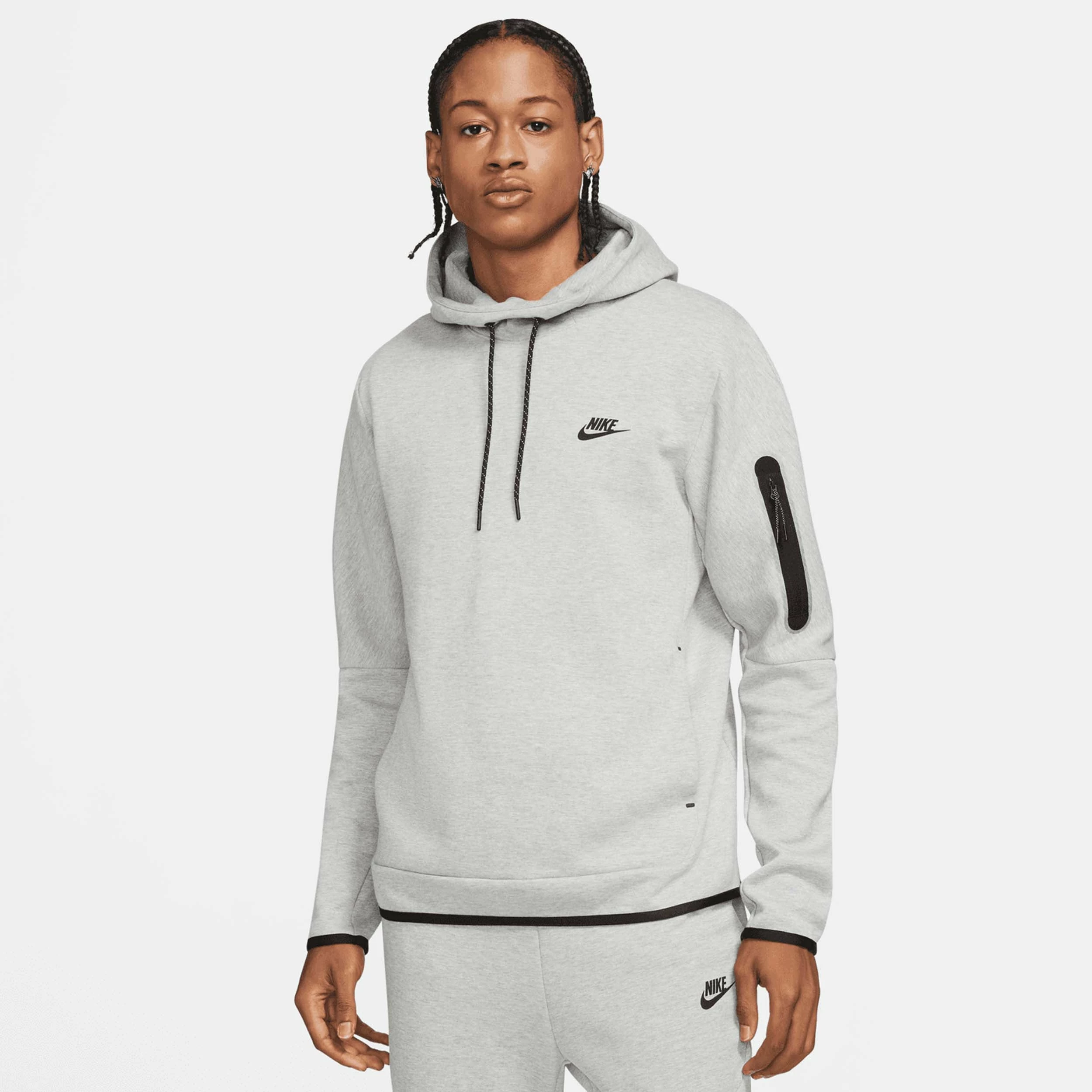 Nike Men's Sportswear Tech Fleece Pullover Hoodie, Dark Grey 1 Nike Men's Sportswear Tech Fleece Pullover Hoodie, Dark Grey