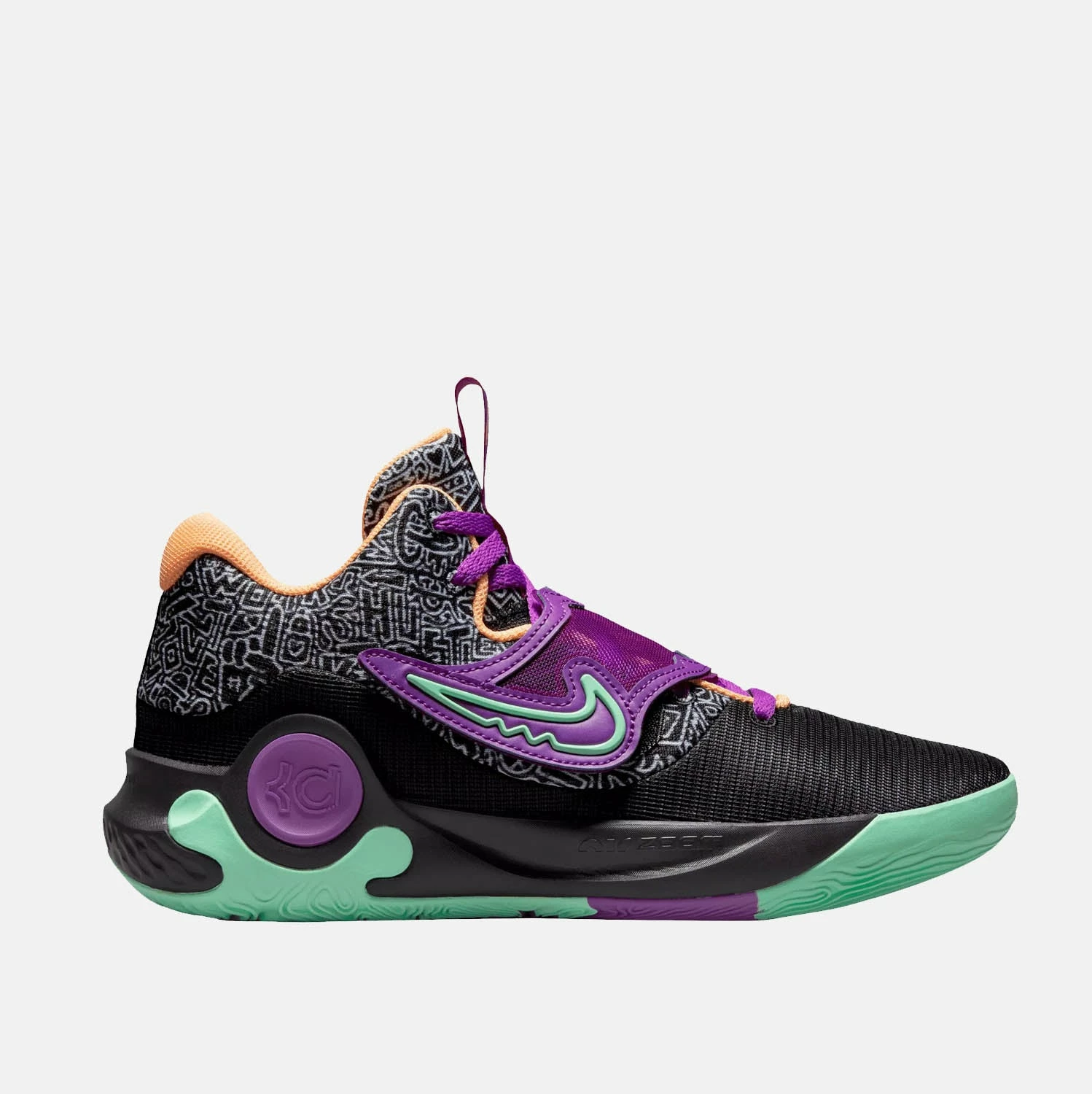 Nike KD Trey 5 X Basketball Shoe, Black/Vivid Purple 1 Nike KD Trey 5 X Basketball Shoe, Black/Vivid Purple