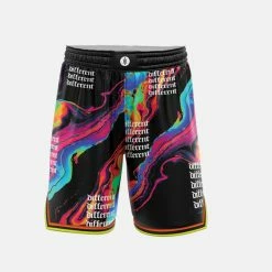 Hoop Culture Different Groove Hoop Shorts, Black/Multi