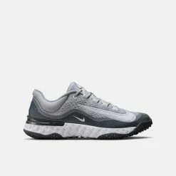 Nike Men's Alpha Huarache Elite 4 Turf Baseball Shoes, Wolf Grey