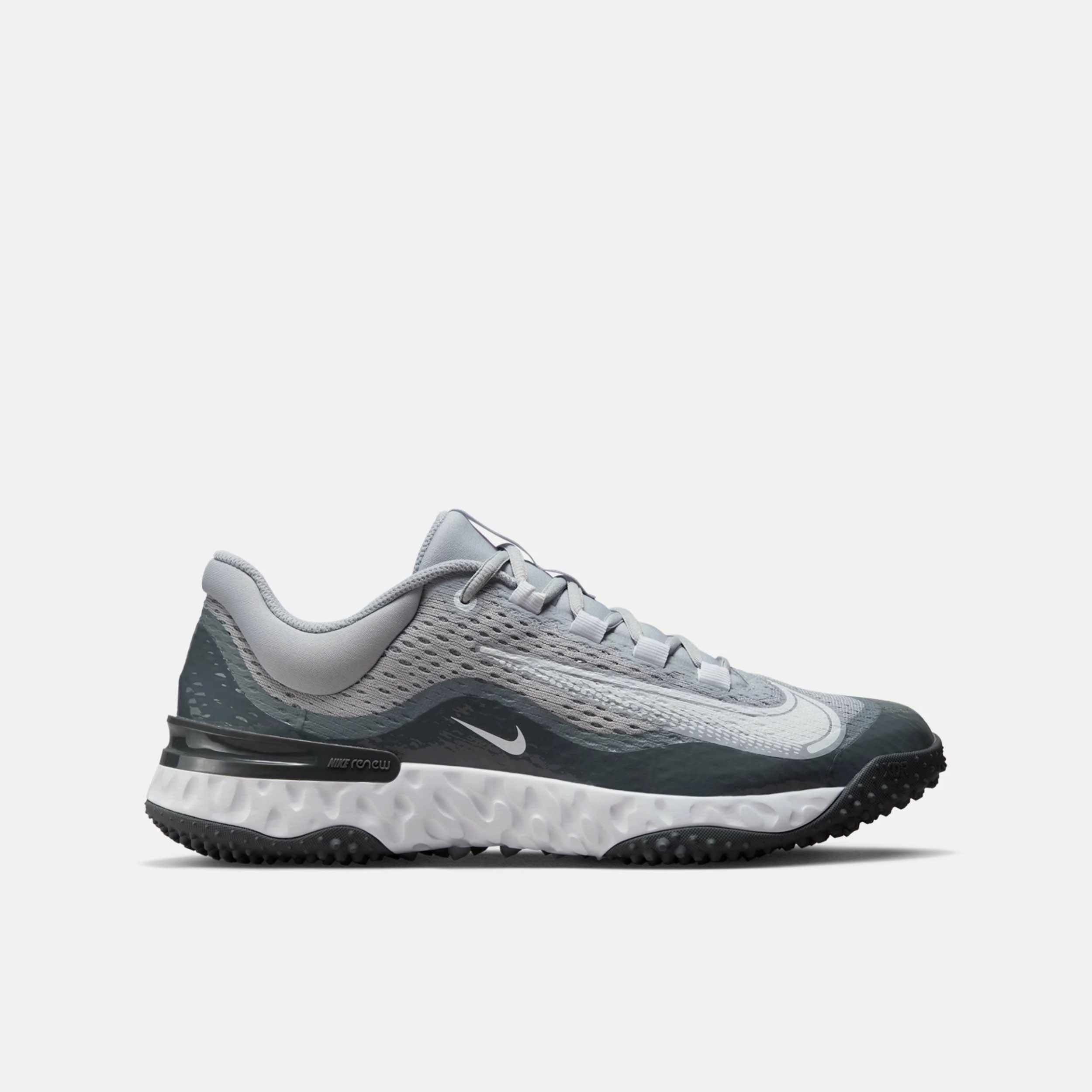 Nike Men's Alpha Huarache Elite 4 Turf Baseball Shoes, Wolf Grey 1 Nike Men's Alpha Huarache Elite 4 Turf Baseball Shoes, Wolf Grey