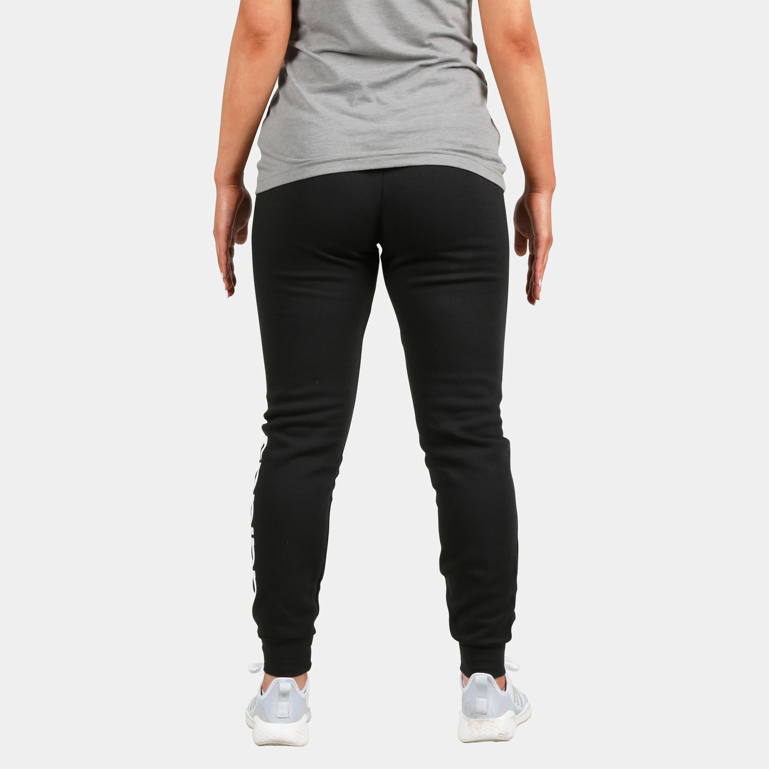 ADIDAS Womens Essential Linear Fleece Pant 2 ADIDAS Womens Essential Linear Fleece Pant - Image 2