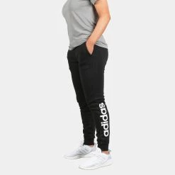 ADIDAS Womens Essential Linear Fleece Pant 5 ADIDAS Womens Essential Linear Fleece Pant -Running Shop dp2399 3 svs