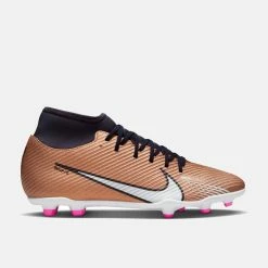 Nike Men's Mercurial Superfly 9 Club Multi-Ground Soccer Cleat, Metallic Copper