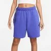 Nike Women's High-Rise Sportswear Fleece Dance Shorts, Lapis