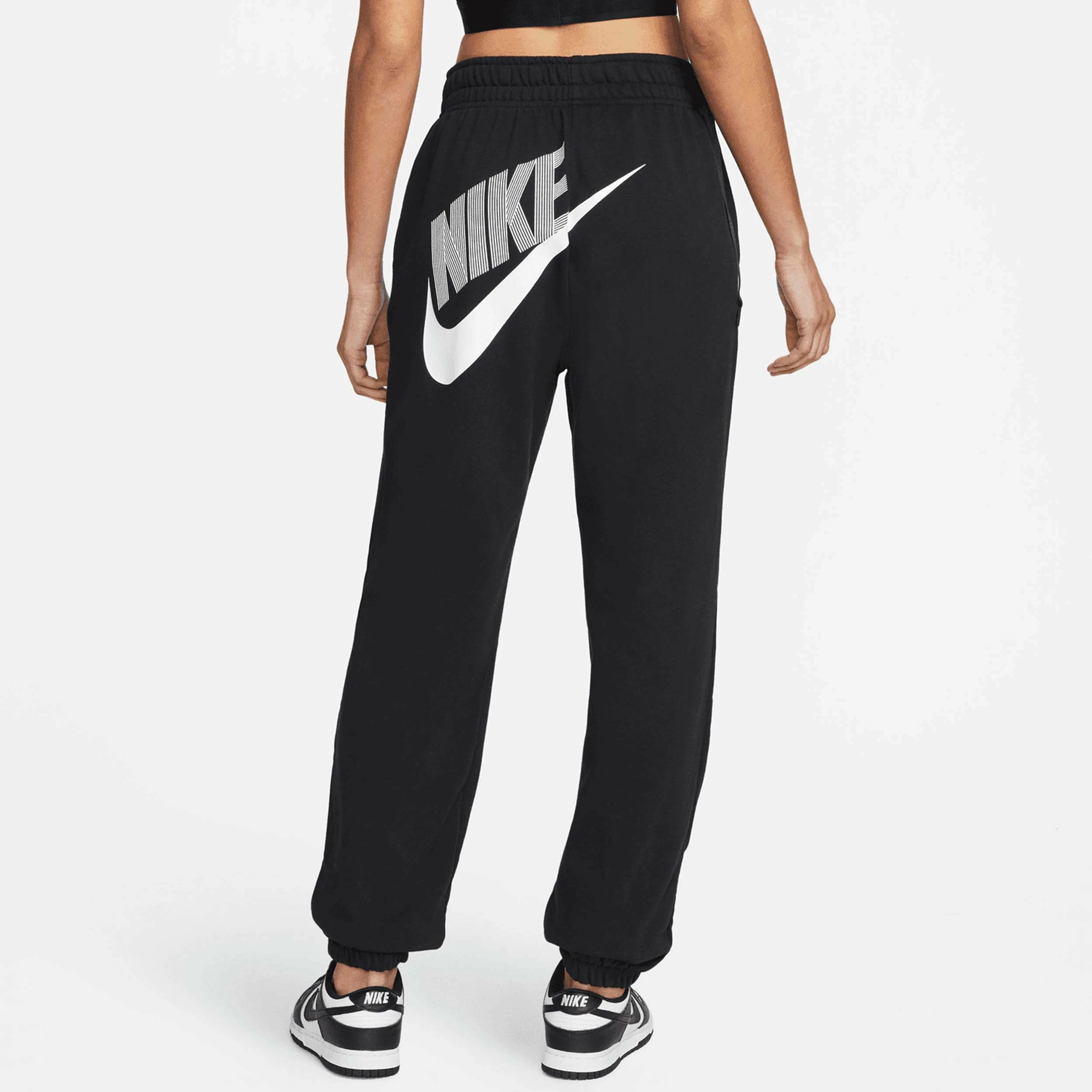 Nike Women's Loose Sportswear Fleece Dance Pants, Black 2 Nike Women's Loose Sportswear Fleece Dance Pants, Black - Image 2