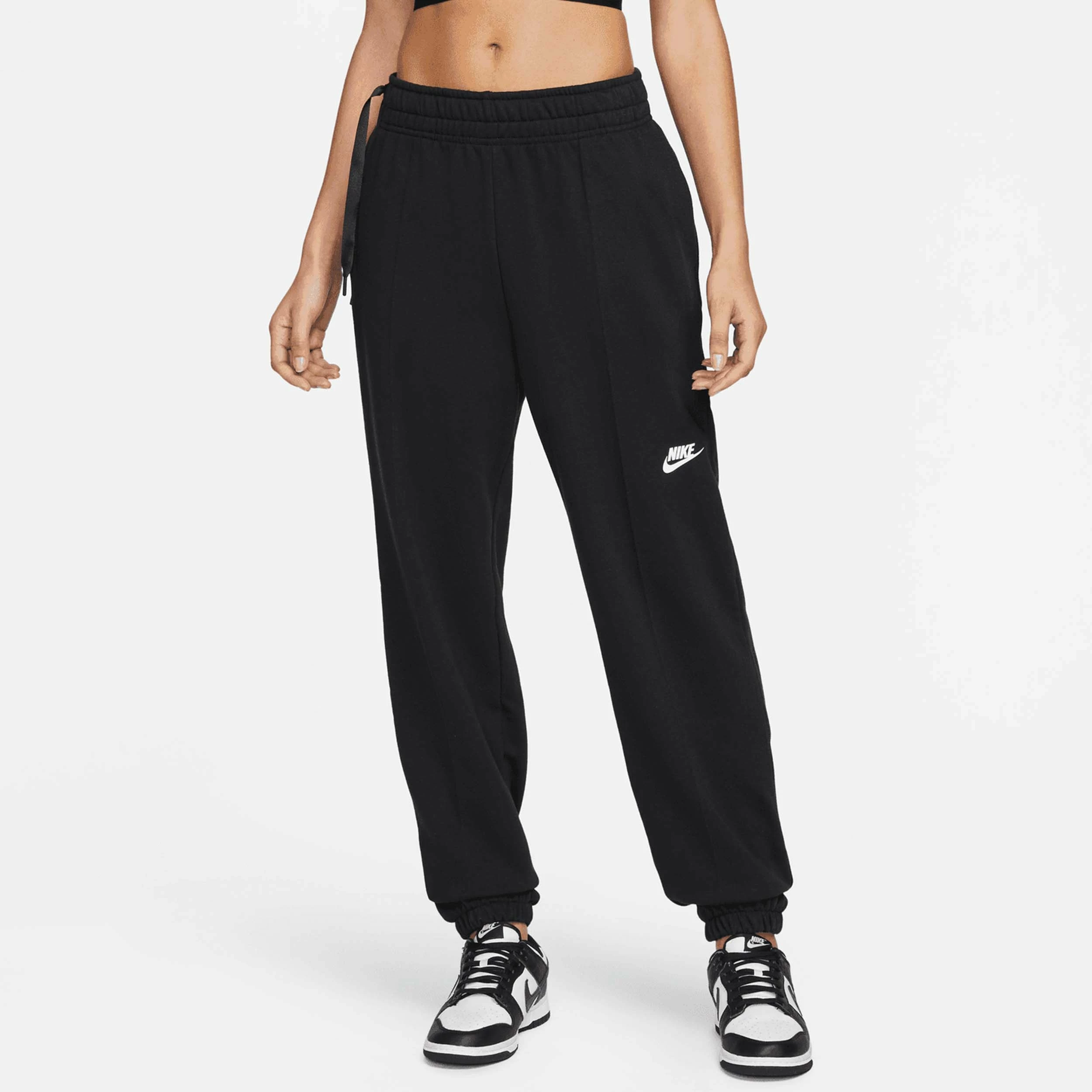 Nike Women's Loose Sportswear Fleece Dance Pants, Black 1 Nike Women's Loose Sportswear Fleece Dance Pants, Black
