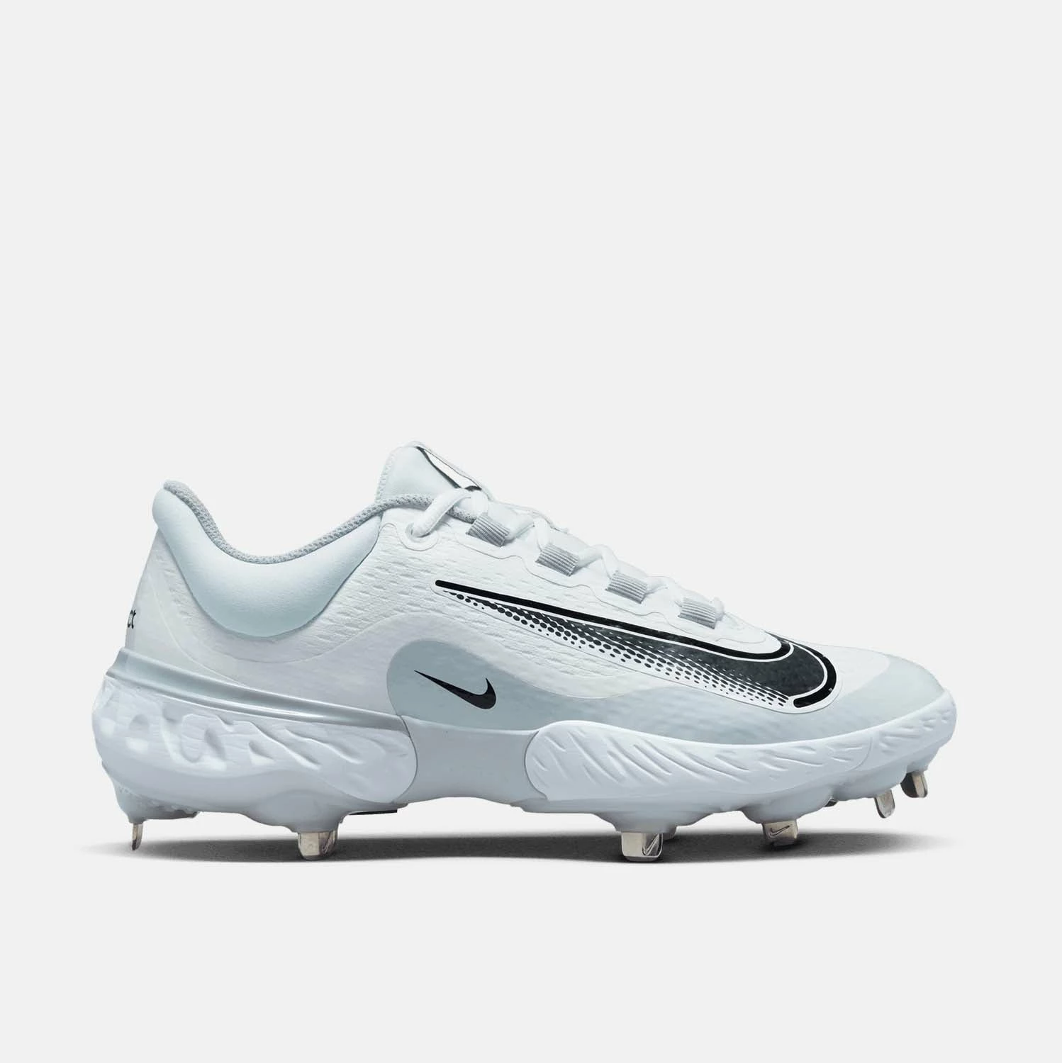 Nike Men's Alpha Huarache Elite 4 Low Baseball Cleats, White/Wolf Grey 1 Nike Men's Alpha Huarache Elite 4 Low Baseball Cleats, White/Wolf Grey