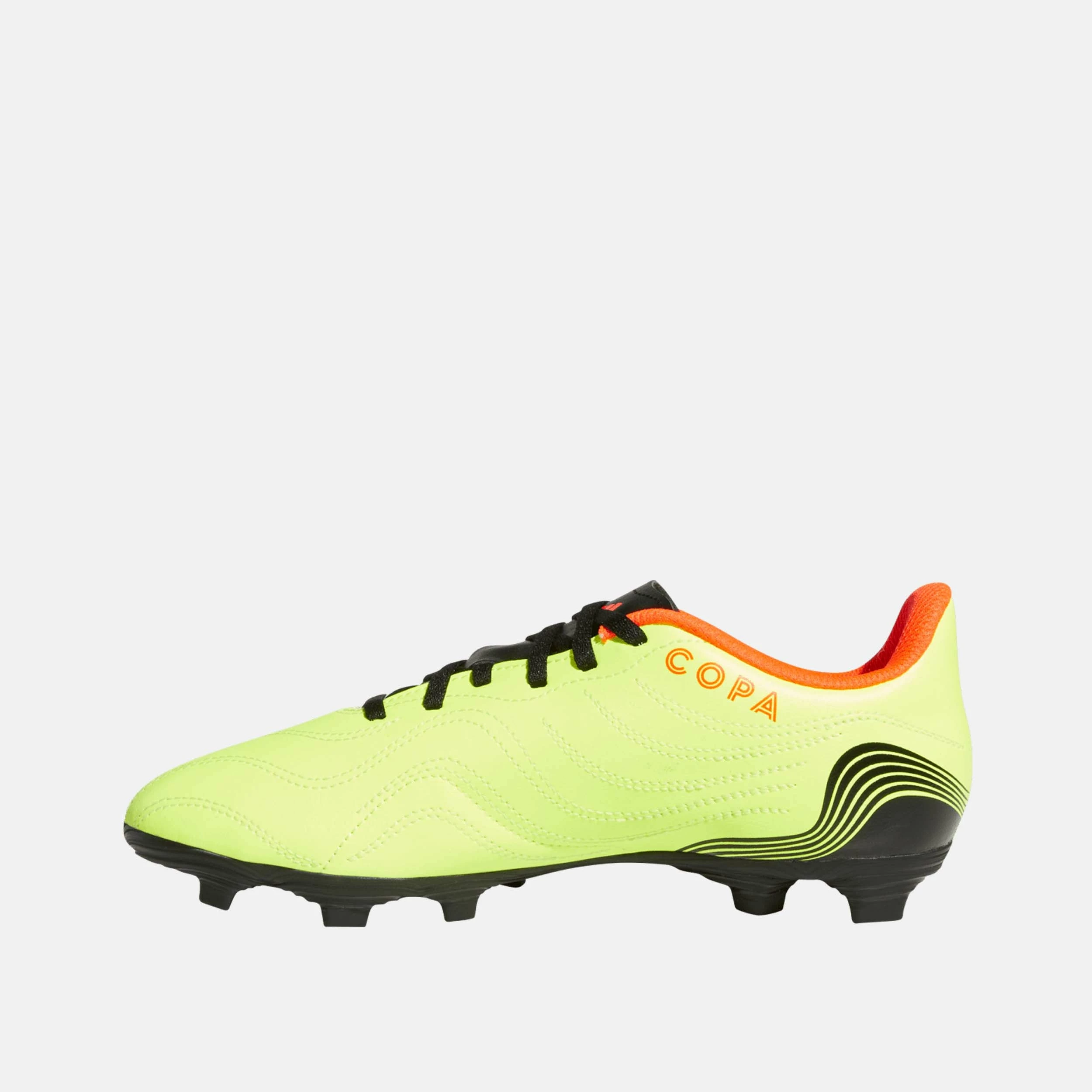 ADIDAS Copa Sense.4 Flexible Ground Soccer Cleats, Solar Yellow/Black 2 ADIDAS Copa Sense.4 Flexible Ground Soccer Cleats, Solar Yellow/Black - Image 2