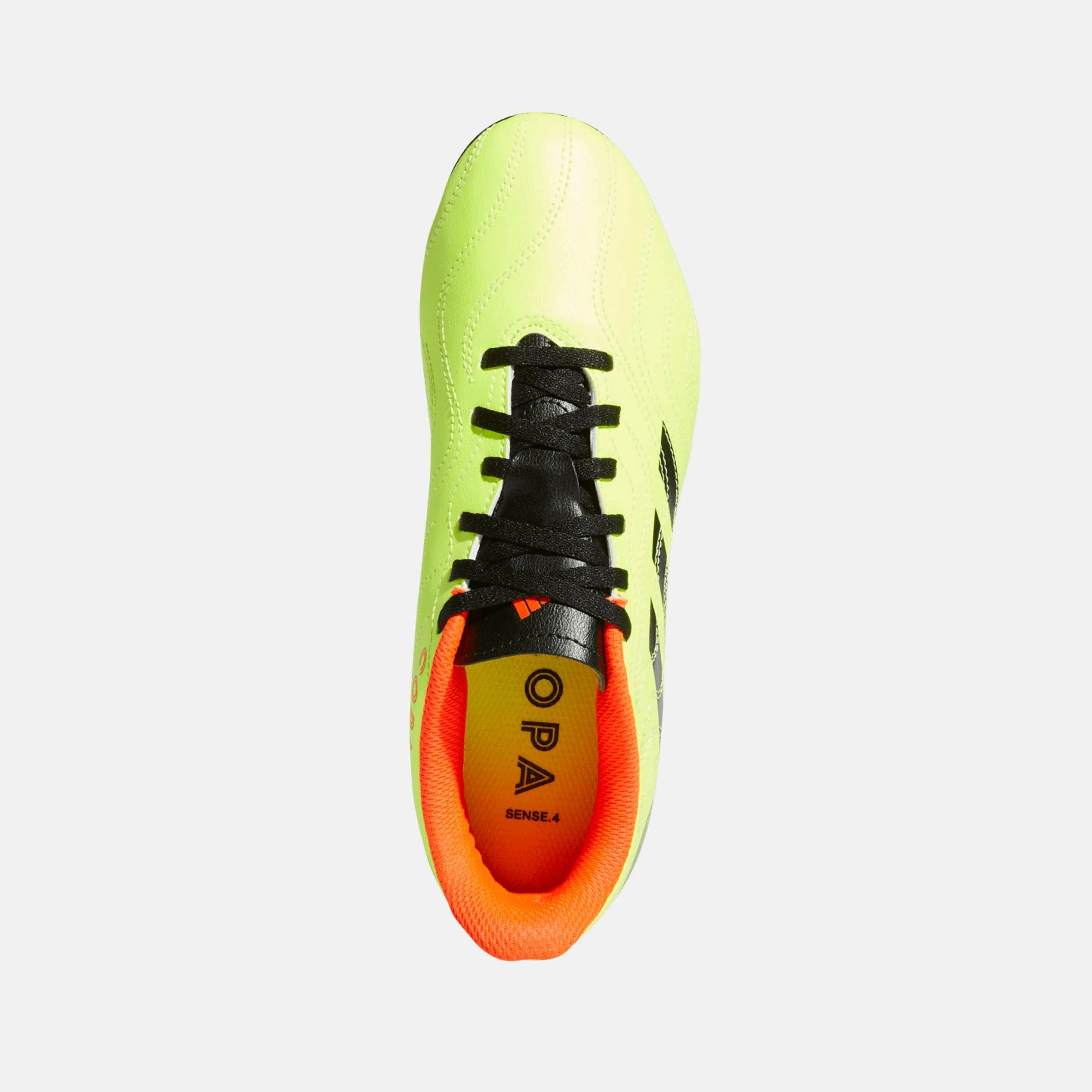 ADIDAS Copa Sense.4 Flexible Ground Soccer Cleats, Solar Yellow/Black 3 ADIDAS Copa Sense.4 Flexible Ground Soccer Cleats, Solar Yellow/Black - Image 3