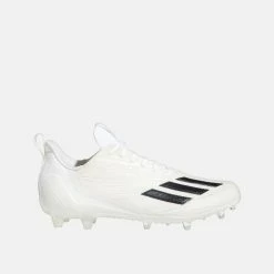 ADIDAS Men's Adizero Football Cleats, White/Black