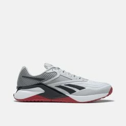 Reebok Men's Nano X2 Training Shoes, White/Grey/Vector Red