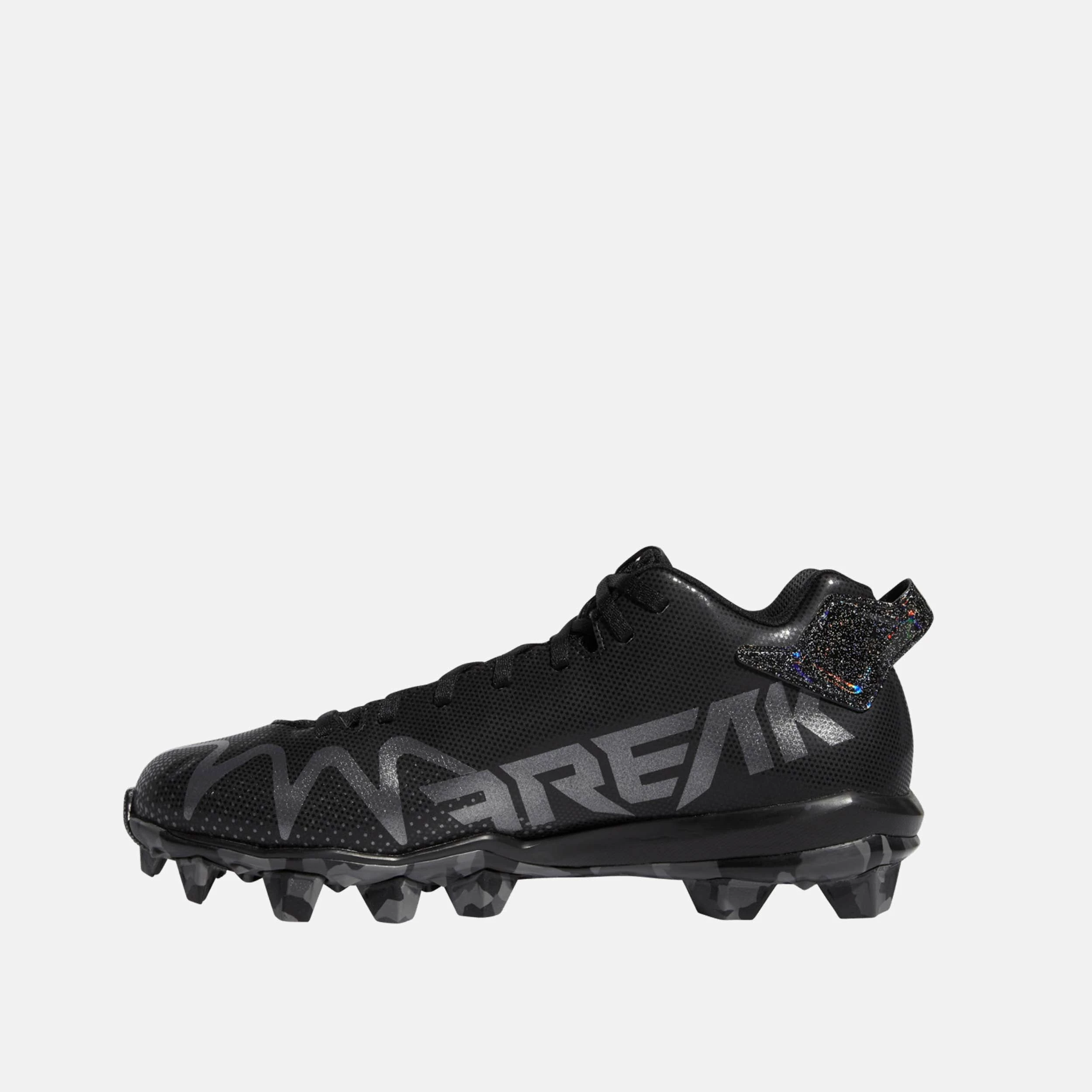 ADIDAS Men’s Freak Spark Mid Football Cleats, Black/Night Metallic 3 ADIDAS Men’s Freak Spark Mid Football Cleats, Black/Night Metallic - Image 3