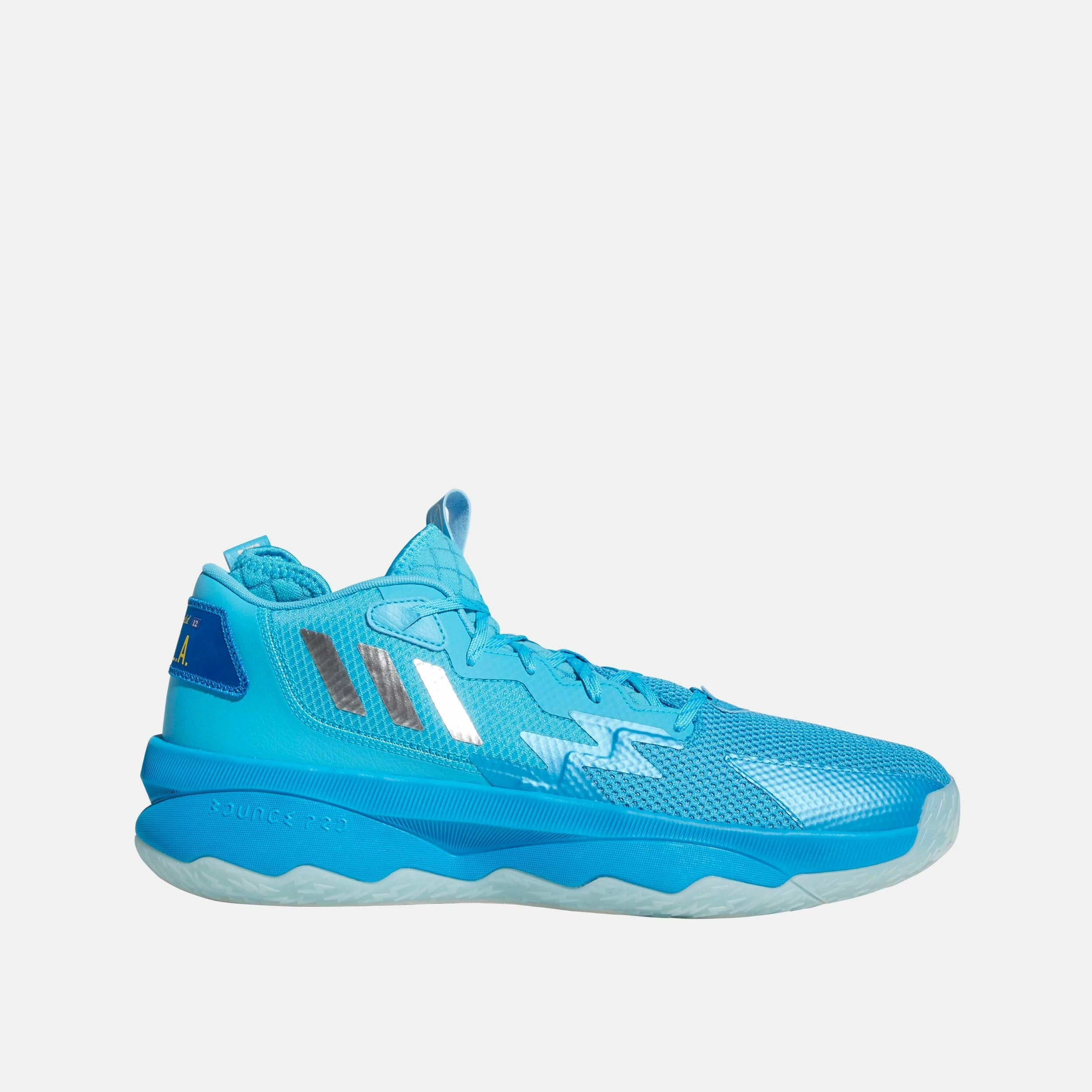 ADIDAS Men's Dame 8 Basketball Shoes, Signal Cyan 1 ADIDAS Men's Dame 8 Basketball Shoes, Signal Cyan