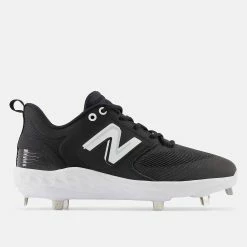 New Balance Men's Fresh Foam X 3000 V6 Metal Baseball Cleat, Black/White